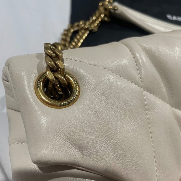 SAINT LAURENT Loulou Small YSL Puffer Chain Shoulder Bag - Picture 14 of 14